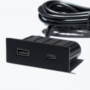 Мебельная USB-розетка ASA Plastici VersaPick USB 5V Type A+C черный матовый 060.29Z.00053