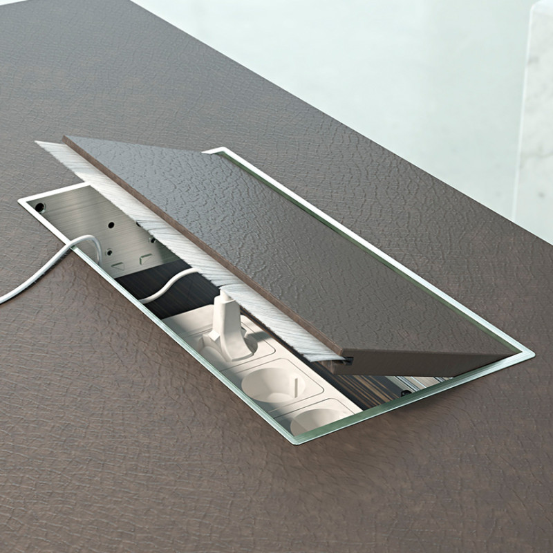 Кабельная заглушка ASA Plastici Exit Fly Mono алюминий 040.031.00001