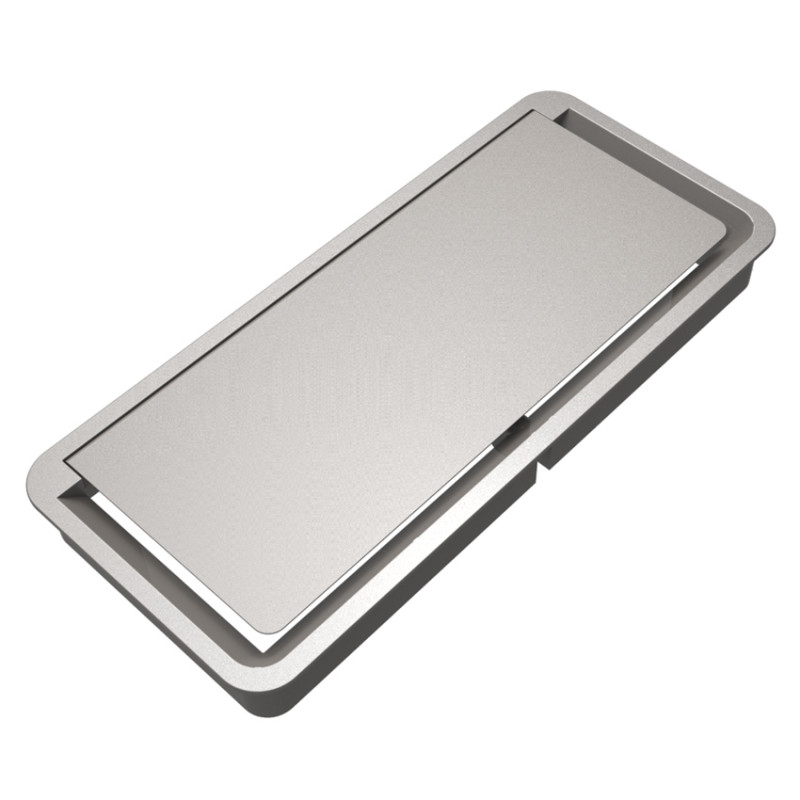 Лючок в стол ASA Plastici Exit Light пластик алюминий 040.026.00001