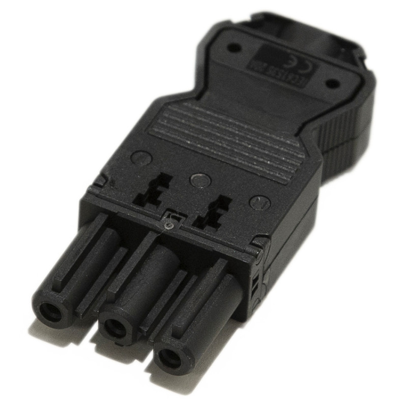 Коннектор для кабеля ASA Plastici GST18i3S черный 060.18Y.00005