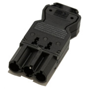 Коннектор для кабеля ASA Plastici GST18i3S черный 060.18Y.00007