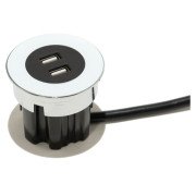 Мебельная USB-розетка ASA Plastici VersaDot USB 5V Type A+A белый 060.30Y.00005