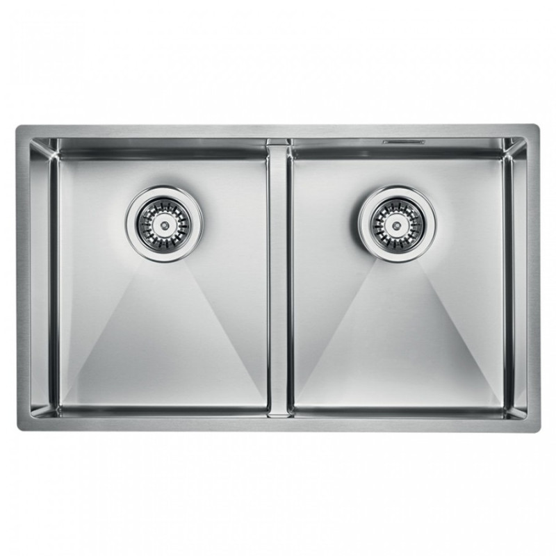 Мийка для кухні CM Zeffiro 74,5Х44 см подвійна нержавіюча сталь 12082