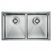 Мойка для кухни CM Zeffiro 74,5Х44 см двойная нержавеющая сталь 12082