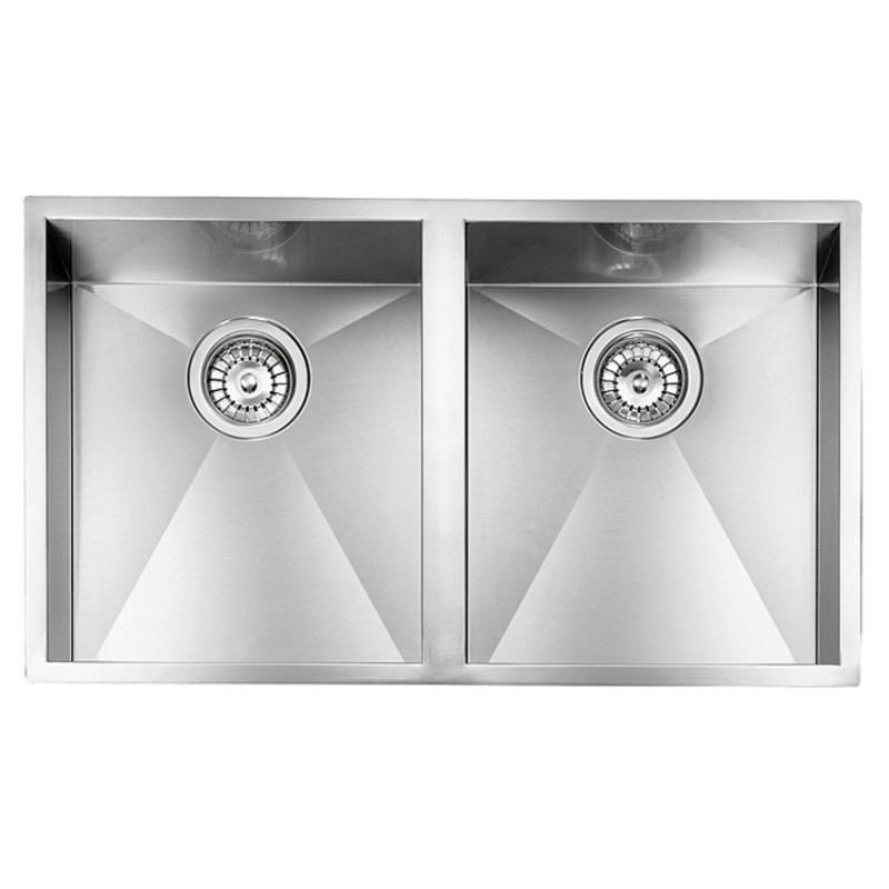 Мойка для кухни CM Filoquadra 77Х45 см Sottotop двойная нержавеющая сталь 11919