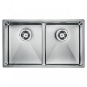 Мийка для кухні CM Zeffiro 74,5Х44 см подвійна нержавіюча сталь 12082