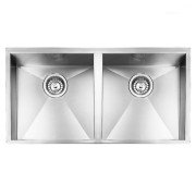 Мойка для кухни CM Filoquadra 89Х45 см Slim двойная нержавеющая сталь 1190B