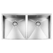Мойка для кухни CM Filoquadra 89Х45 см Sottotop двойная нержавеющая сталь 1191В