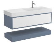 Тумба Miraggio Duo с раковиной Viola 1200 R МДФ белый/серый 8814988