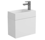 Тумба подвесная Miraggio Minima с раковиной Copper 400 МДФ белый мат 8815054