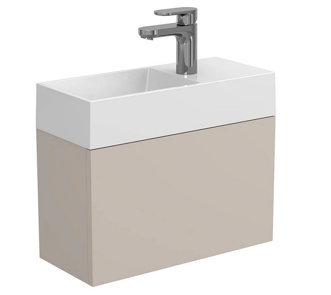 Тумба підвісна Miraggio Minima з раковиною Copper 500 МДФ сірий 8815063