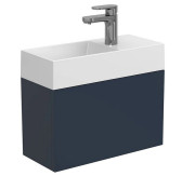 Тумба подвесная Miraggio Minima с раковиной Copper 500 МДФ синий 8815047