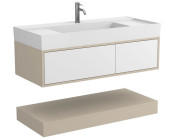 Тумба Miraggio Duo з раковиною Soul 1200 МДФ білий/кашемір 8814984