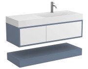 Тумба Miraggio Duo з раковиною Viola 1200 R МДФ білий/сірий 8814988