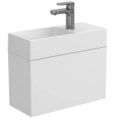 Тумба подвесная Miraggio Minima с раковиной Copper 500 МДФ белый мат 8815055