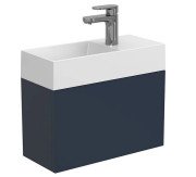 Тумба подвесная Miraggio Minima с раковиной Copper 500 МДФ синий 8815047