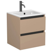 Тумба Miraggio Natura с раковиной Della 500 МДФ капучино 8814866