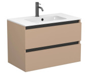 Тумба Miraggio Natura з раковиною Della 800 МДФ капучіно 8814870