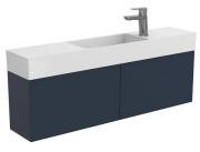 Тумба подвесная Miraggio Minima с раковиной Toni 1050 МДФ синий 8815052
