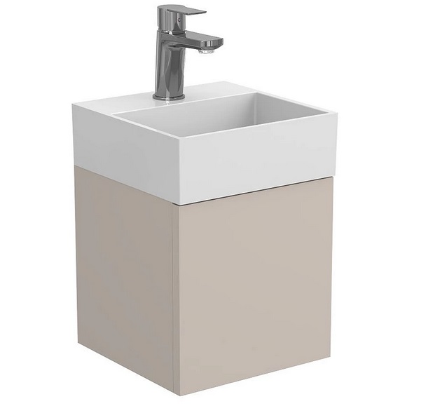 Тумба підвісна Miraggio Minima з раковиною Toni 300 МДФ сірий 8815064