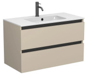 Тумба Miraggio Natura с раковиной Della 900 МДФ кашемир 8814859