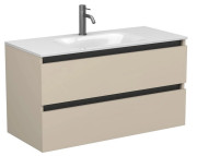 Тумба Miraggio Natura с раковиной Jessel 1000 МДФ кашемир 8814865