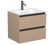 Тумба Miraggio Natura з раковиною Jessel 600 МДФ капучіно 8814873