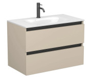 Тумба Miraggio Natura с раковиной Jessel 800 МДФ кашемир 8814863