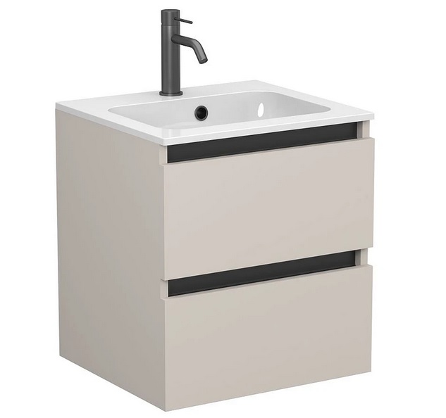 Тумба Miraggio Natura з раковиною Della 500 ДСП кашемір 8814805