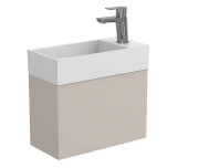 Тумба подвесная Miraggio Minima с раковиной Toni 450 МДФ серый 8815065