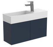 Тумба подвесная Miraggio Minima с раковиной Toni 650 МДФ синий 8815050
