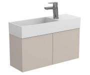 Тумба підвісна Miraggio Minima з раковиною Toni 650 МДФ сірий 8815066