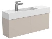 Тумба подвесная Miraggio Minima с раковиной Toni 850 МДФ серый 8815067