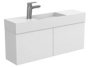 Тумба подвесная Miraggio Minima с раковиной Toni 850 МДФ белый мат 8815059