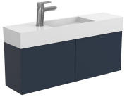 Тумба подвесная Miraggio Minima с раковиной Toni 850 МДФ синий 8815051