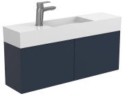 Тумба подвесная Miraggio Minima с раковиной Toni 850 МДФ синий 8815051