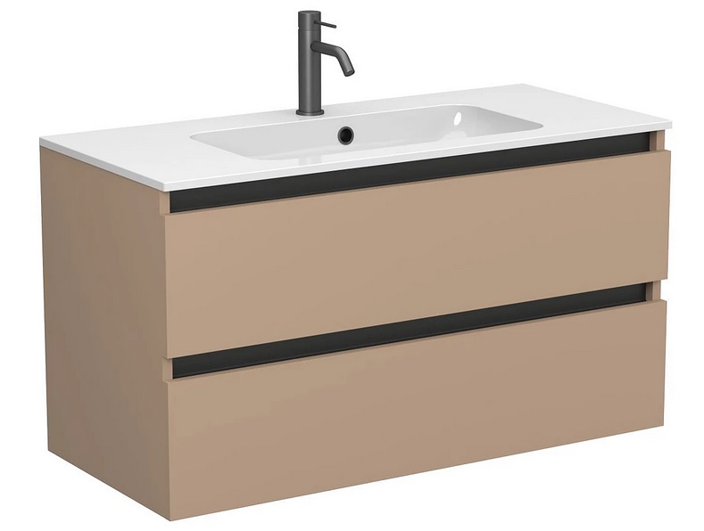 Тумба Miraggio Natura с раковиной Della 1000 МДФ капучино 8814872