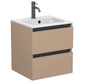 Тумба Miraggio Natura с раковиной Della 500 МДФ капучино 8814866