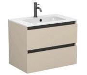 Тумба Miraggio Natura з раковиною Della 700 МДФ кашемір 8814856