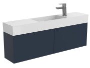 Тумба подвесная Miraggio Minima с раковиной Toni 1050 МДФ синий 8815052