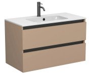 Тумба Miraggio Natura з раковиною Della 900 МДФ капучіно 8814871