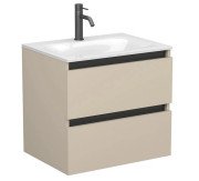 Тумба Miraggio Natura з раковиною Jessel 600 МДФ кашемір 8814861