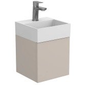 Тумба подвесная Miraggio Minima с раковиной Toni 300 МДФ серый 8815064