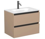 Тумба Miraggio Natura з раковиною Jessel 700 МДФ капучіно 8814874