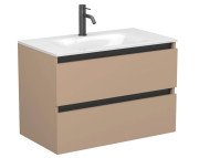 Тумба Miraggio Natura с раковиной Jessel 800 МДФ капучино 8814875