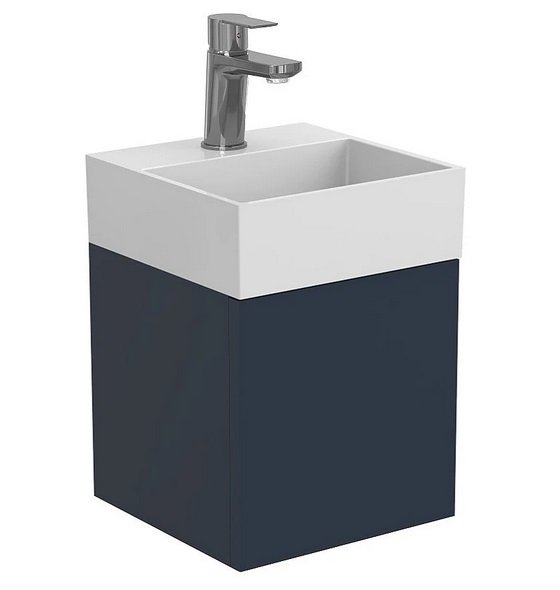 Тумба підвісна Miraggio Minima з раковиною Toni 300 МДФ синій 8815048