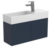 Тумба подвесная Miraggio Minima с раковиной Toni 650 МДФ синий 8815050