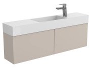 Тумба подвесная Miraggio Minima с раковиной Toni 1050 МДФ серый 8815068