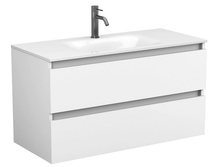 Тумба Miraggio Natura с раковиной Jessel 1000 МДФ/ДСП белый мат 8814804