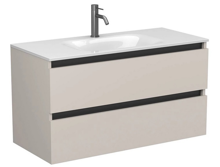 Тумба Miraggio Natura с раковиной Jessel 1000 ДСП кашемир 8814813